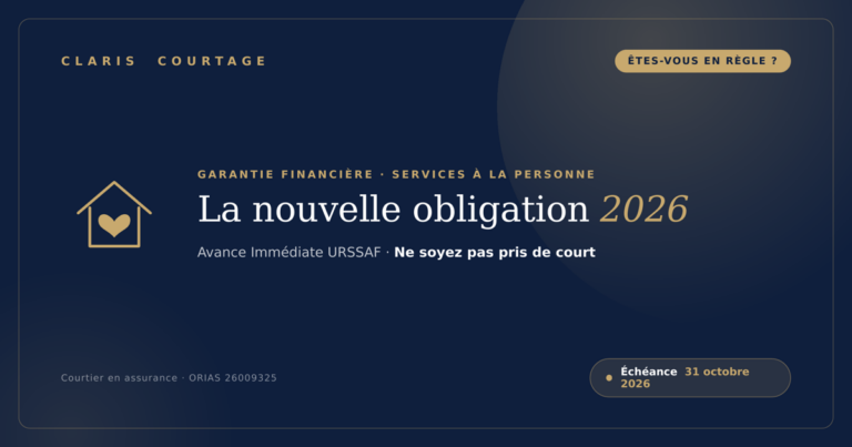 Garantie financière services à la personne — Claris Courtage