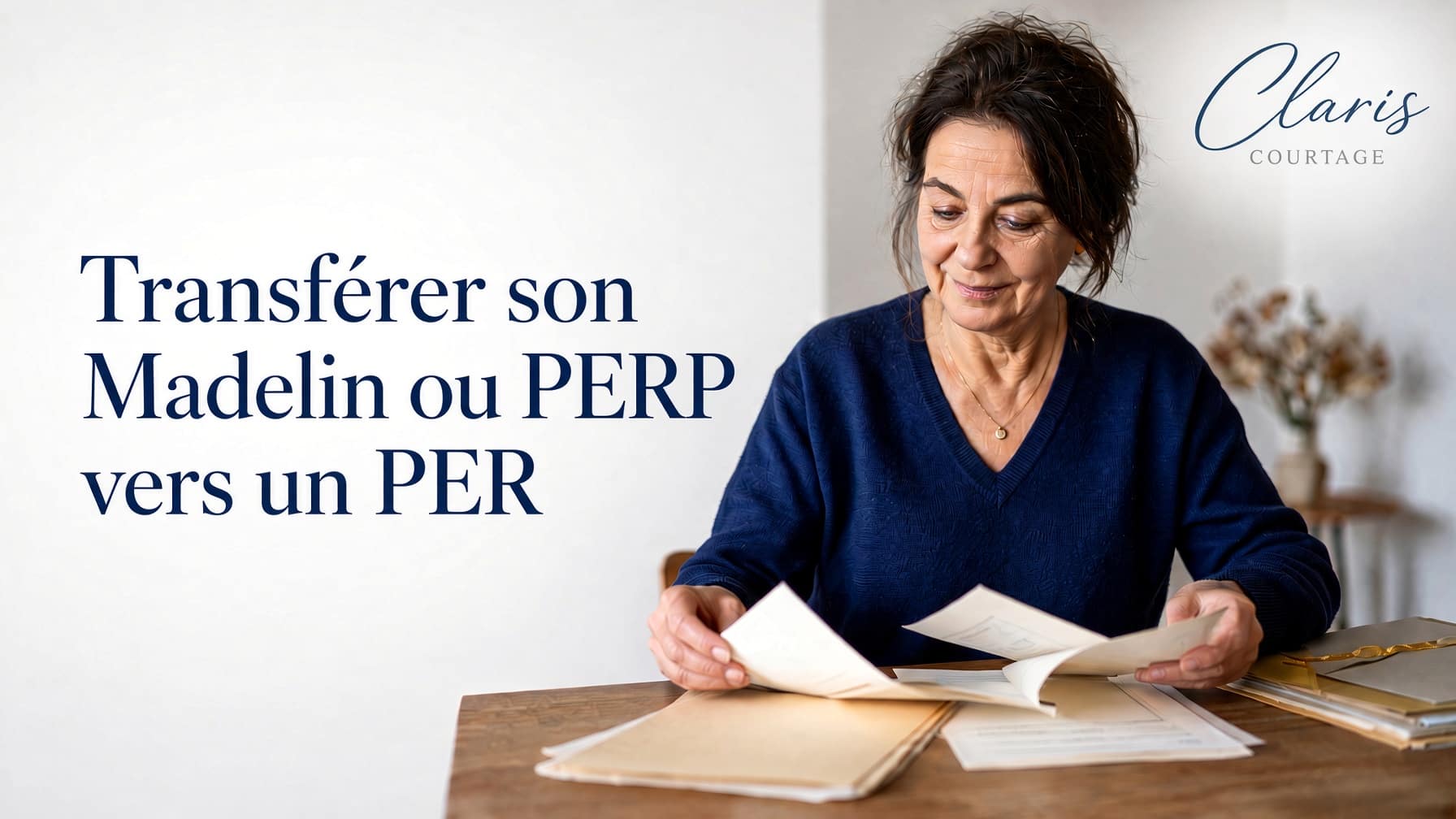 Transfert Madelin PER — regrouper ses anciens contrats retraite, Claris Courtage
